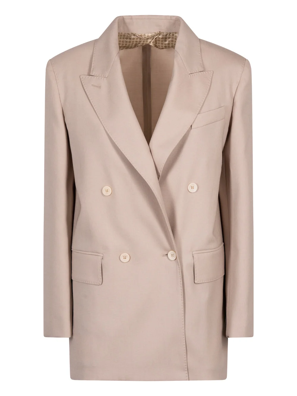 Max Mara Women Double-Breasted Wool Blend Blazer - 1