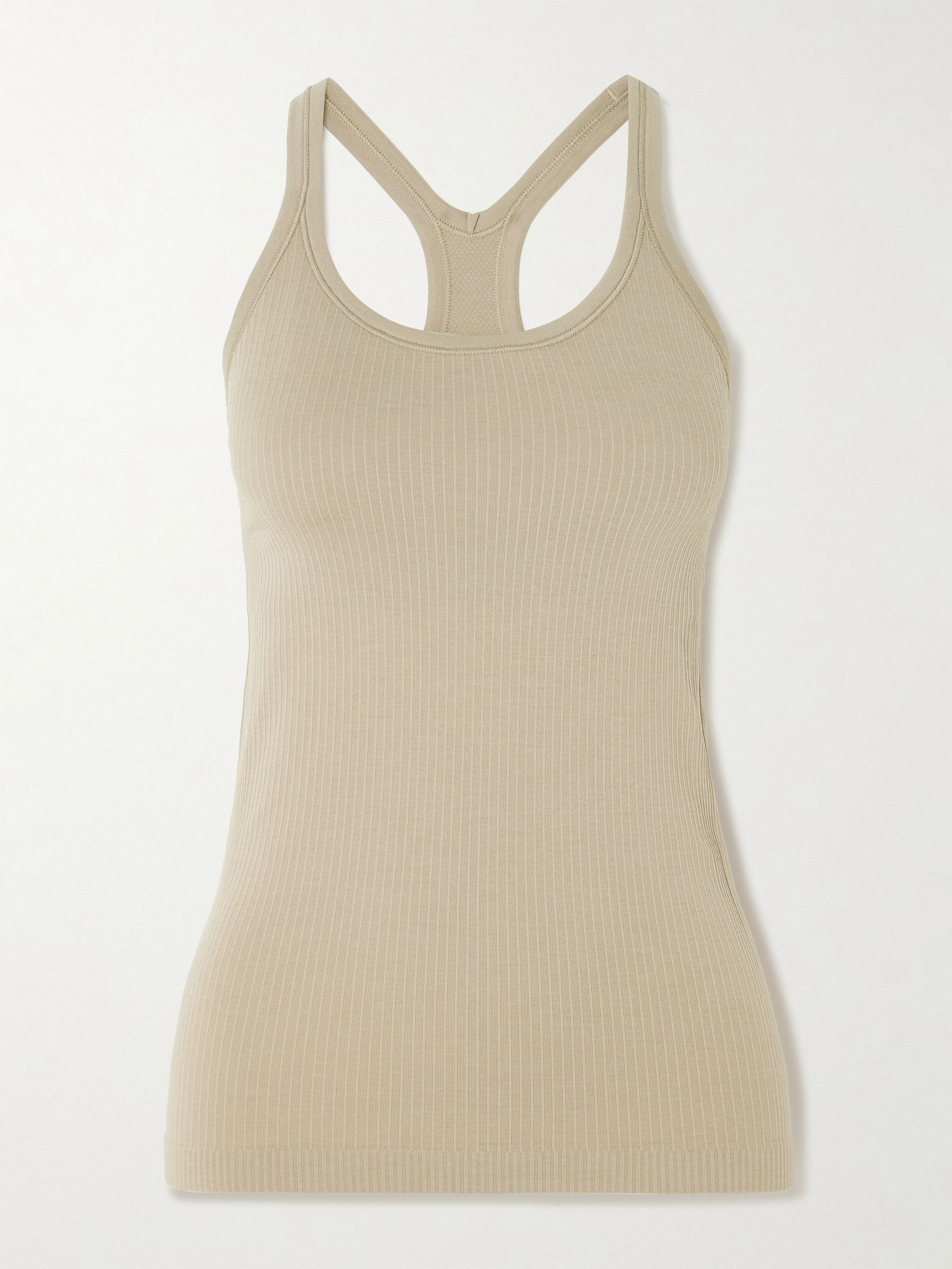 Yoga Ebb to Street ribbed tank Taupe - 1