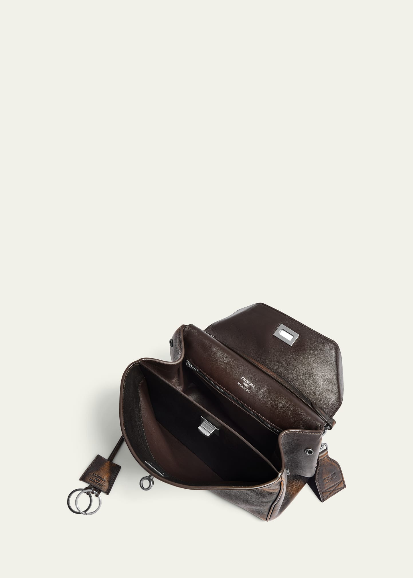 Men's Rodeo Small Calfskin Messenger Bag - 4