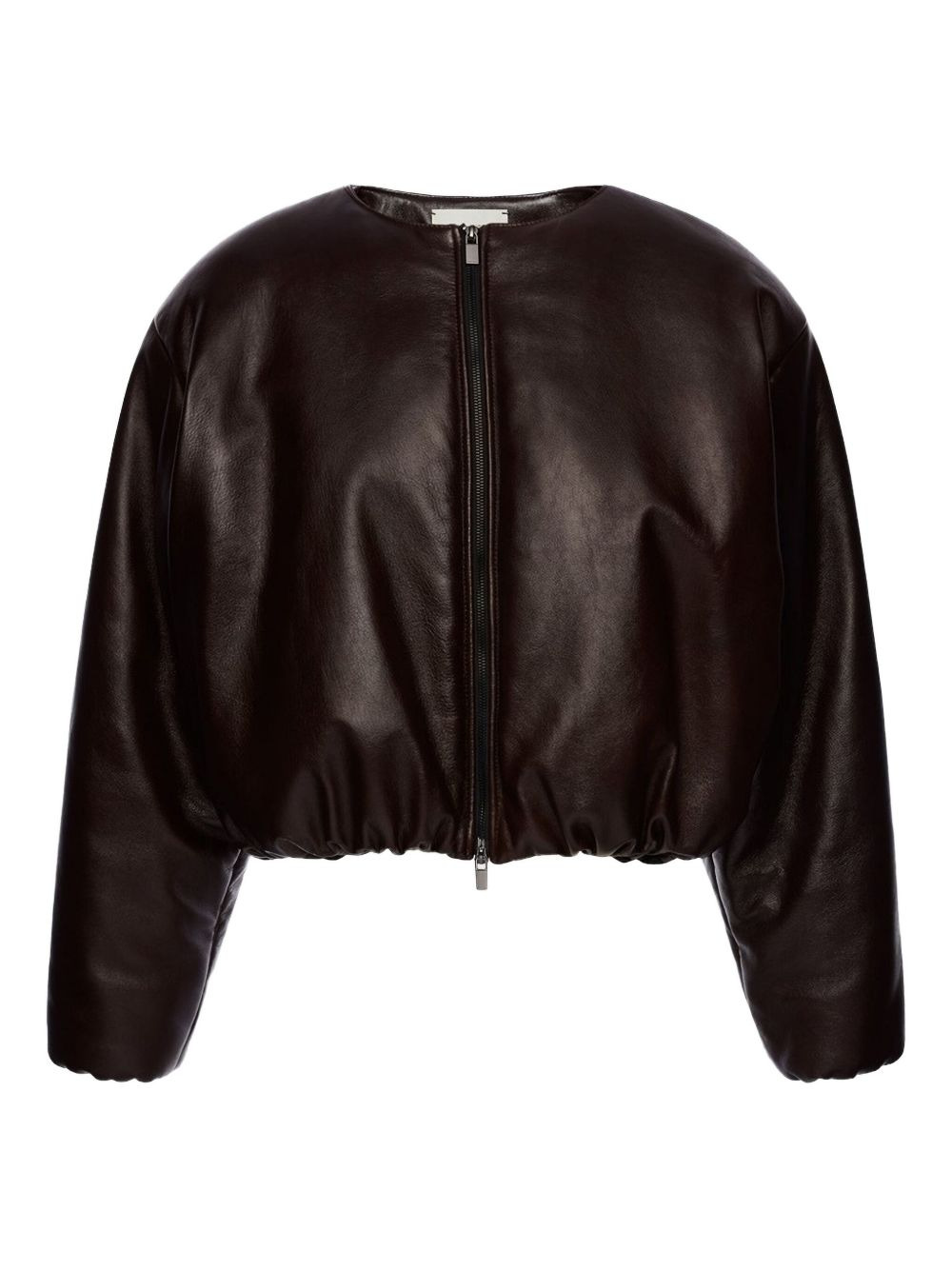 balloon-sleeve bomber jacket - 1