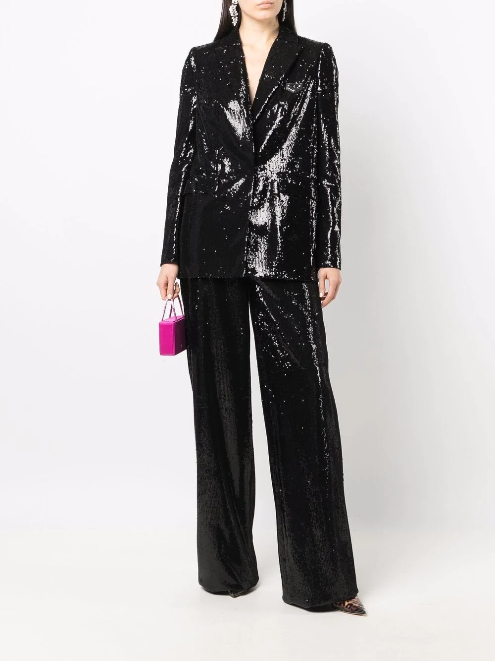 embellished wide-leg trousers - 2
