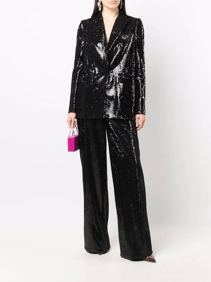 PHILIPP PLEIN embellished wide-leg trousers outlook
