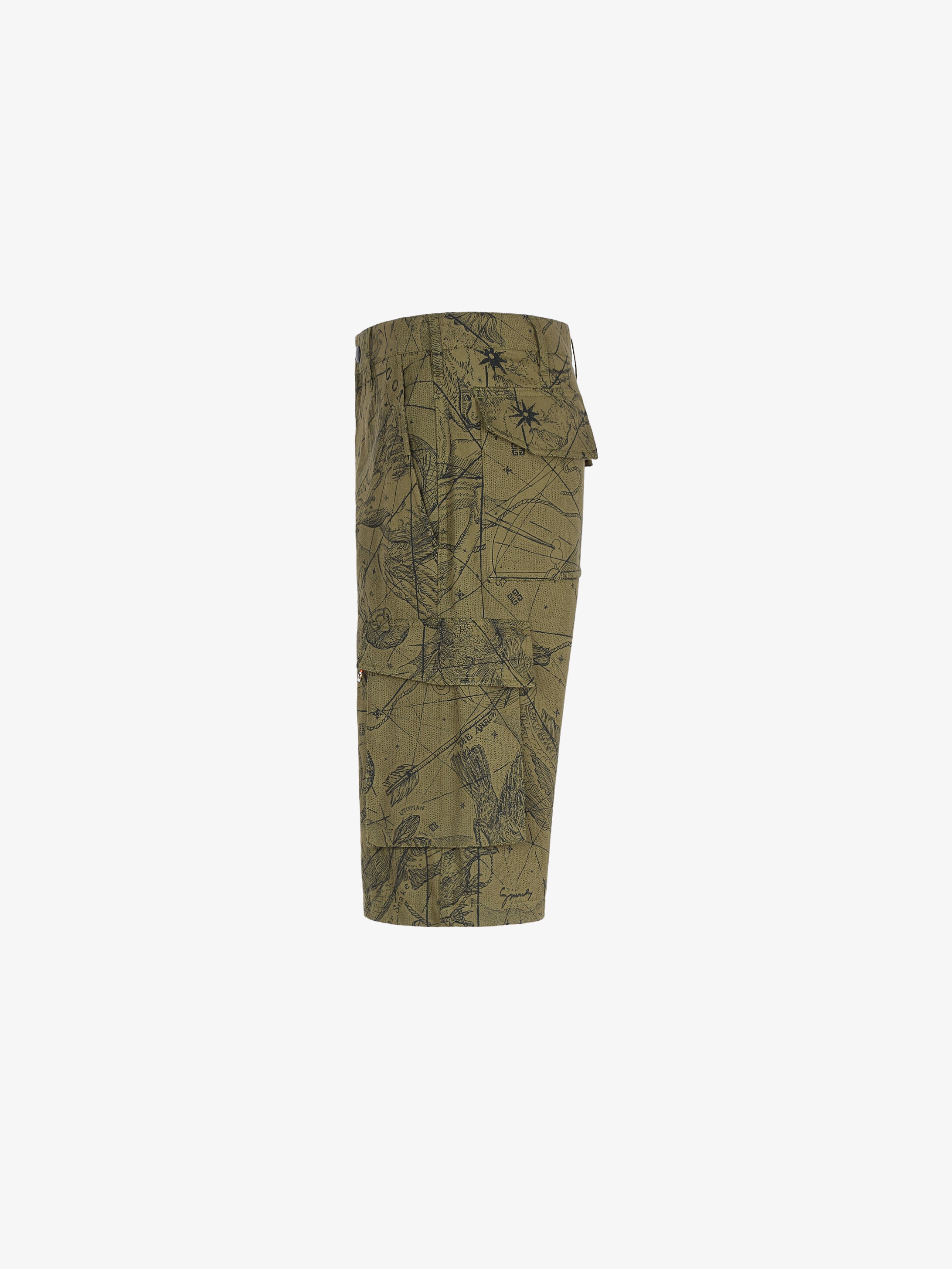 Astral printed multipockets cargo short pants - 3