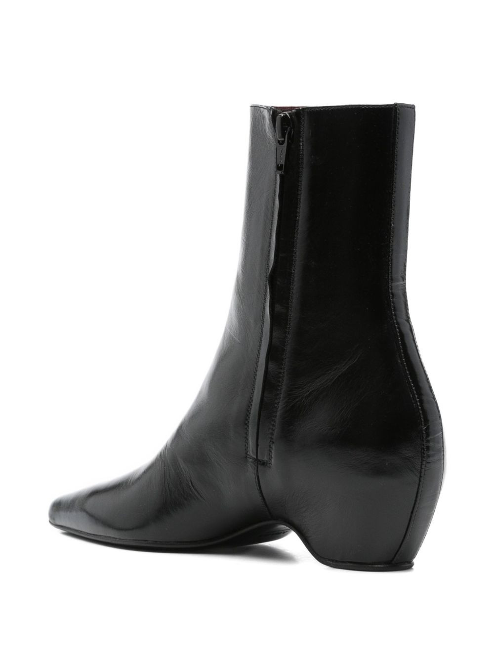 Arizona pointed-toe calf leather ankle boots - 3