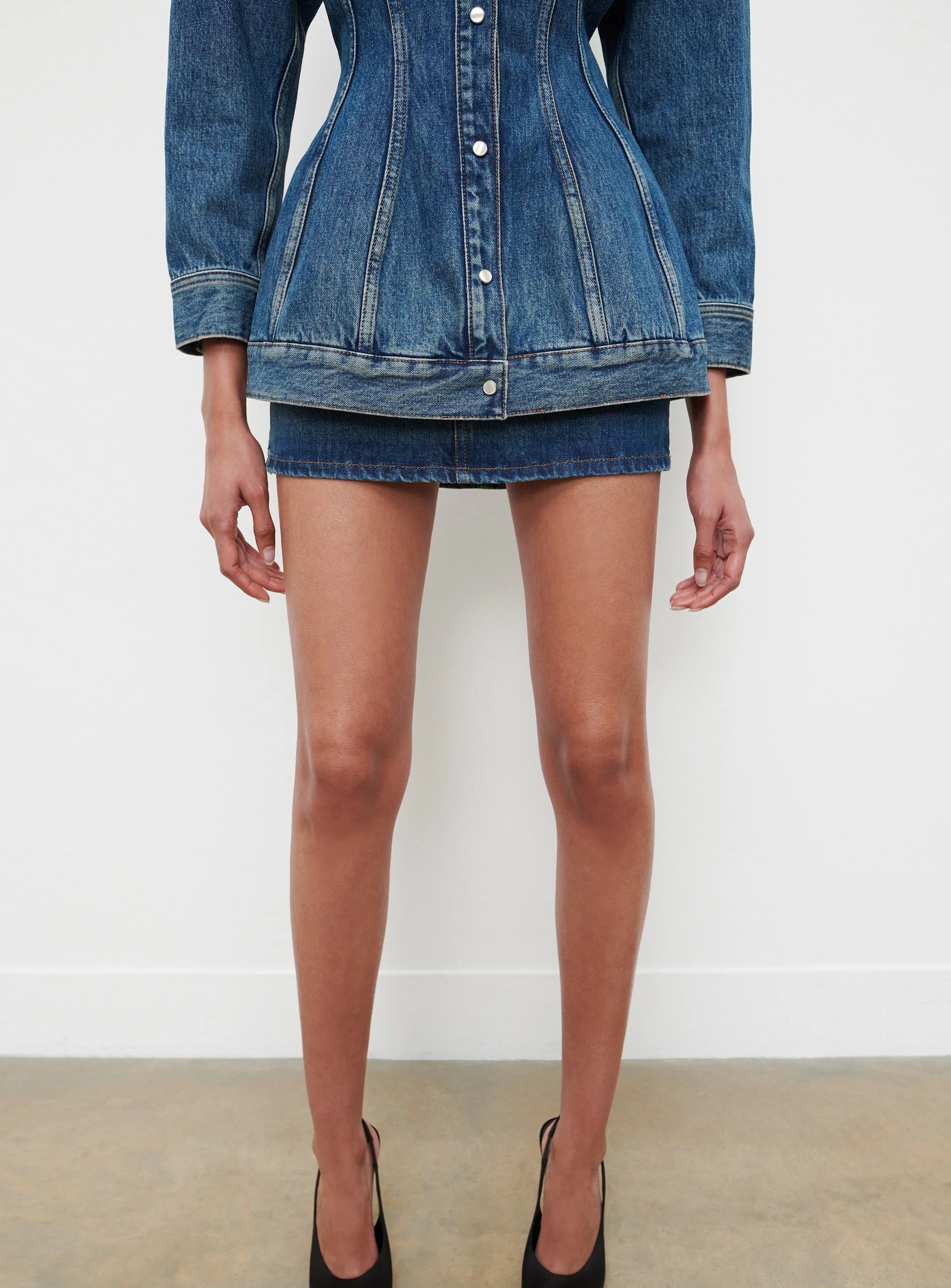 Denim Contour Jacket Indigo - 5