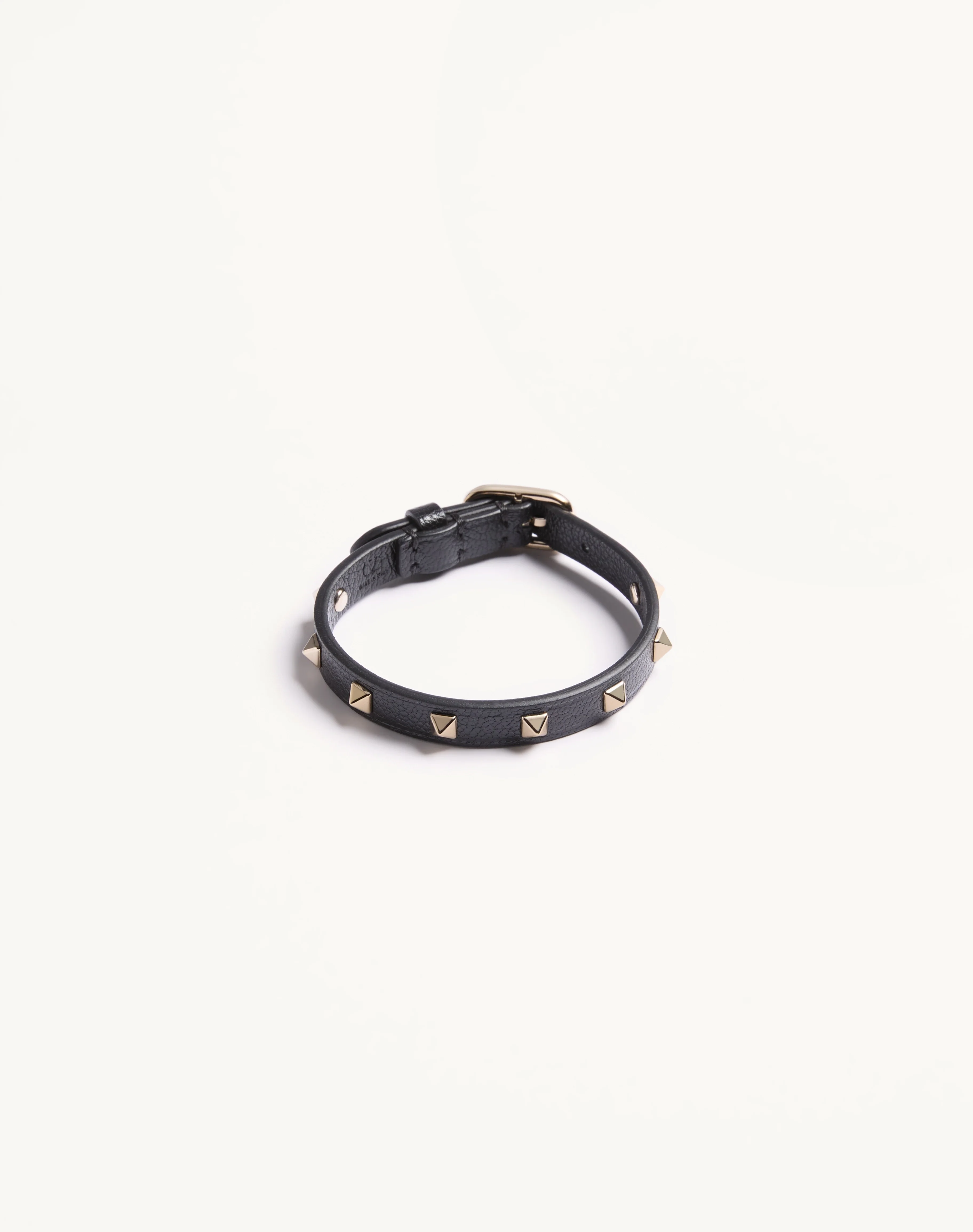 VALENTINO SPIKE LEATHER BRACELET - 1