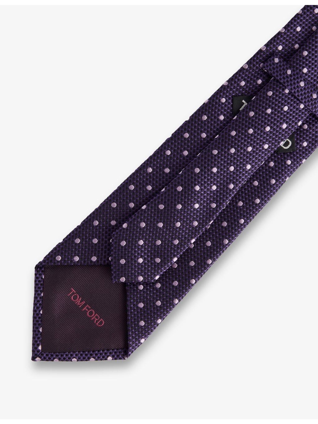 Geometric-Pattern Silk Tie - 4