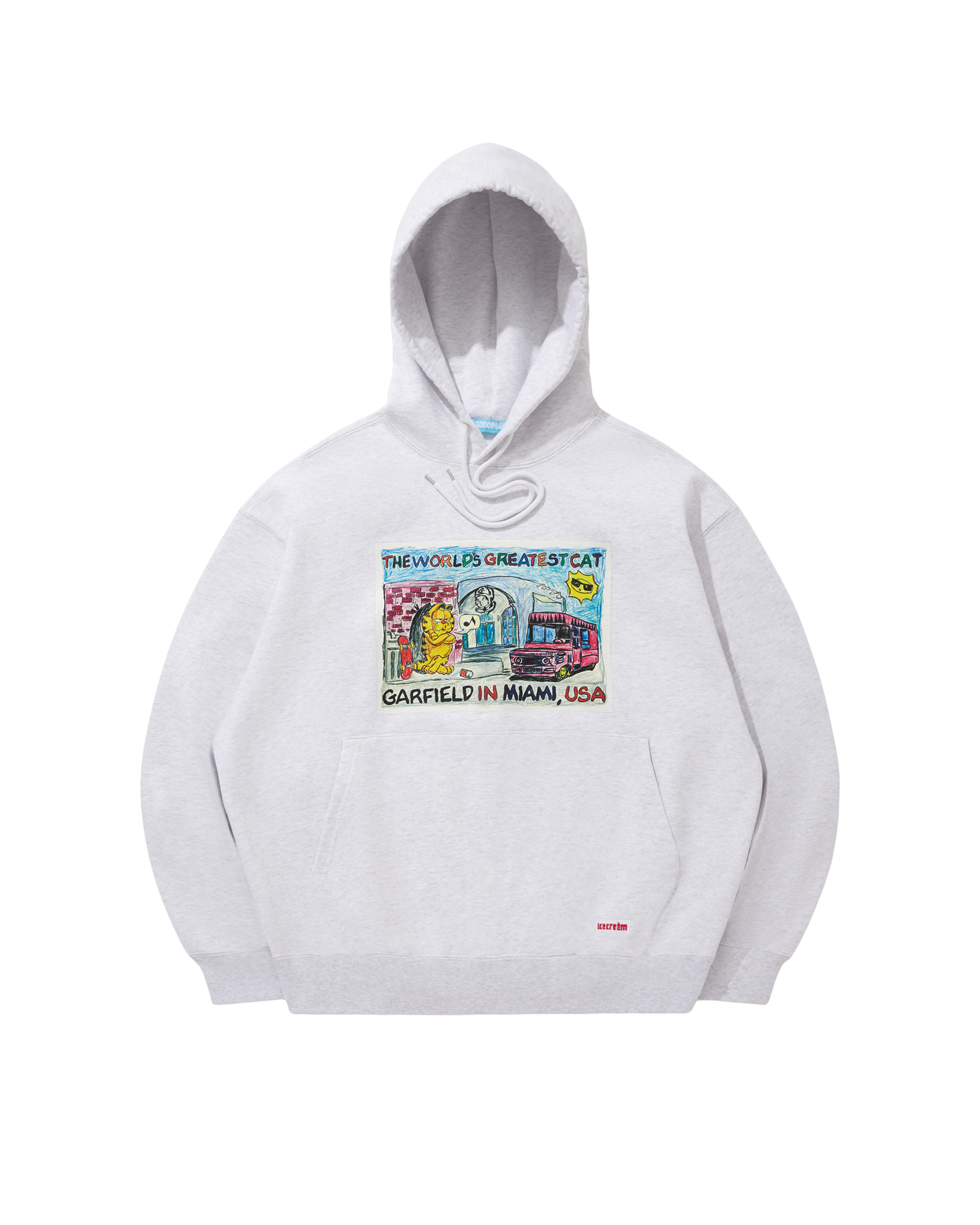 ICECREAM X GARFIELD COTTON HOODIE MIAMI - 1