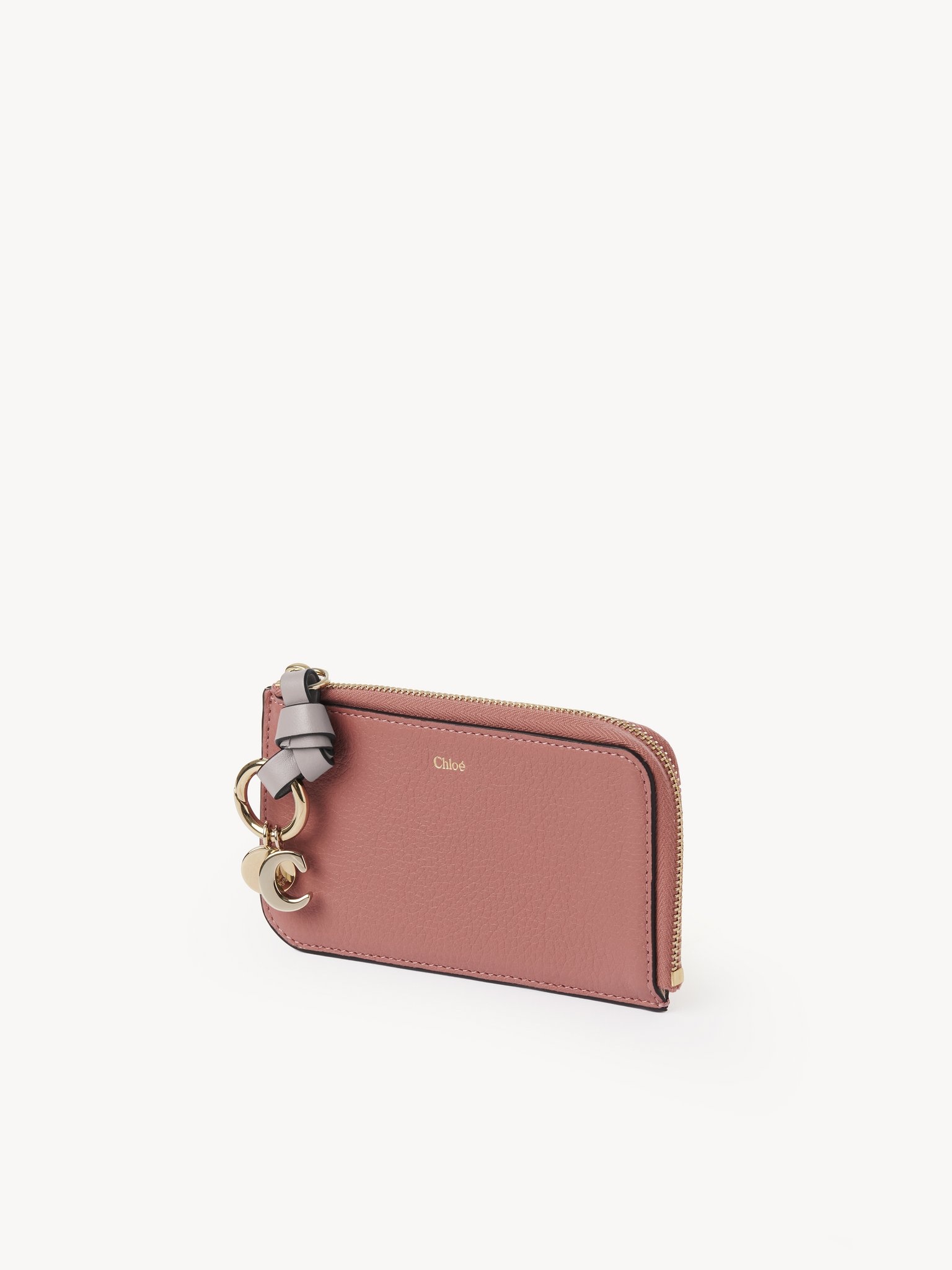 ALPHABET PURSE IN GRAINED LEATHER - 2