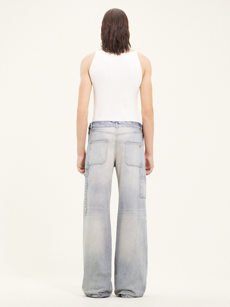 SAILOR BLUE DENIM BAGGY PANTS 4