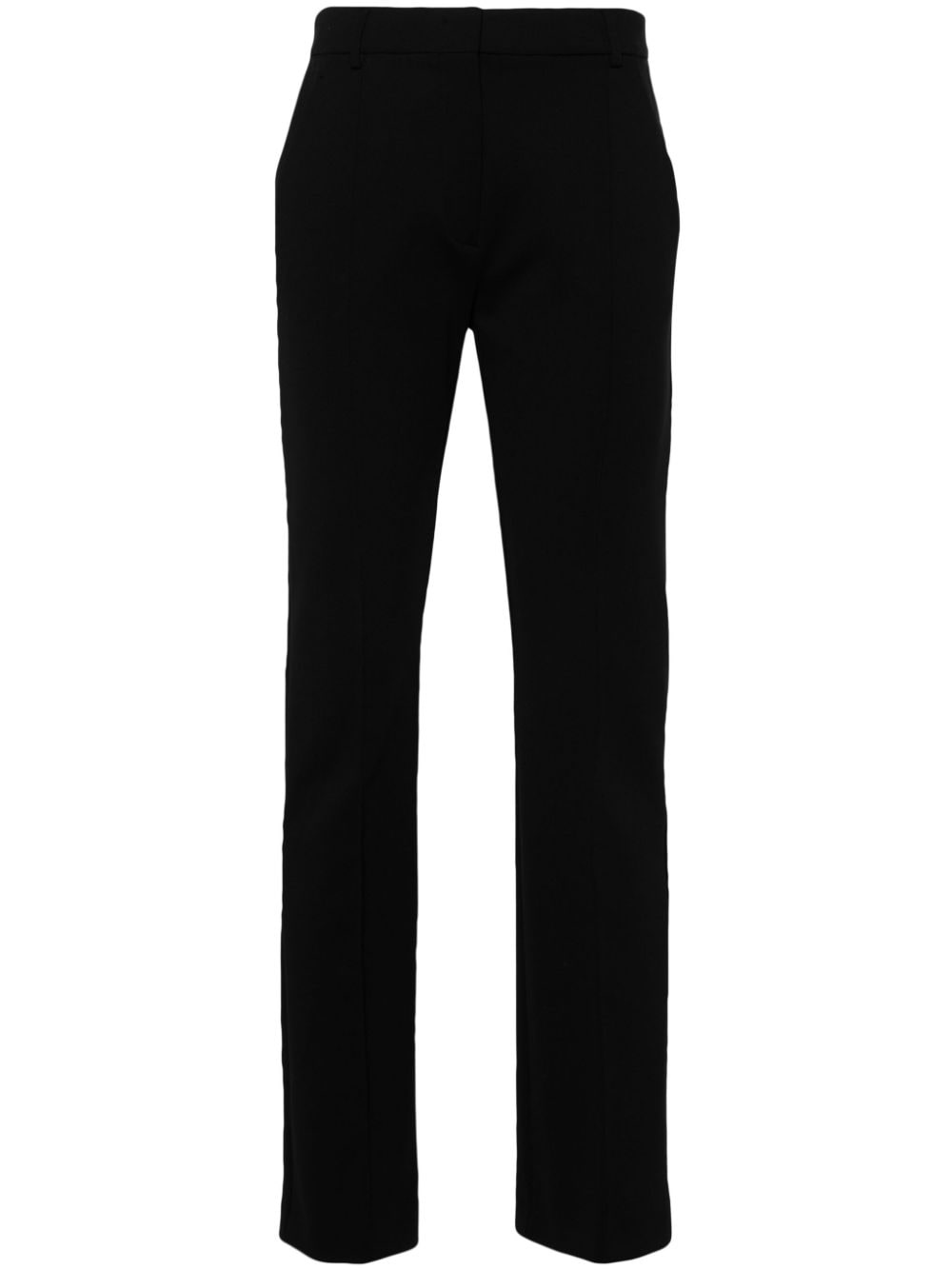 slim-fit jersey trousers - 1