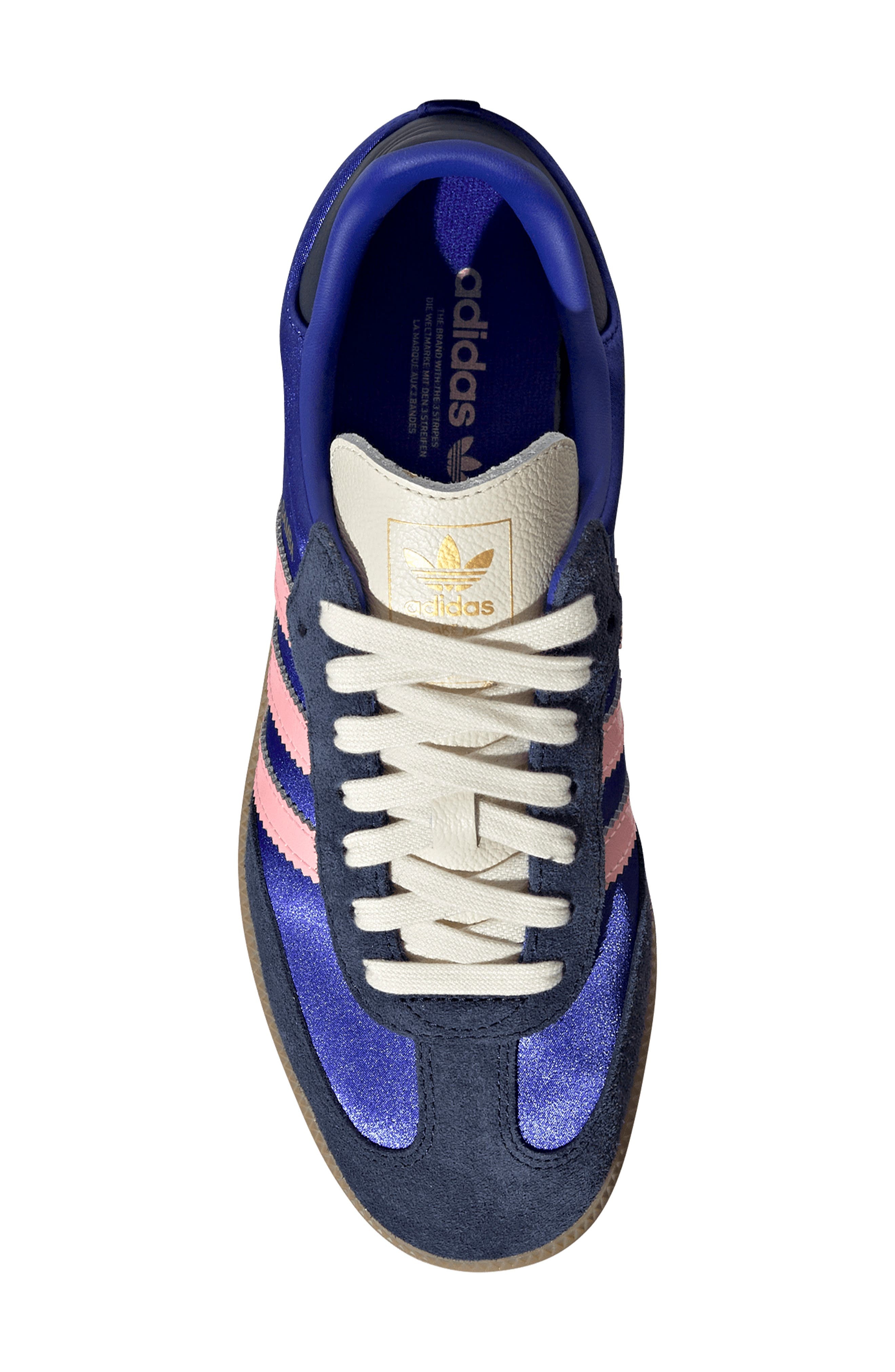 adidas Samba OG Sneaker in Lucid Blue/Night Indigo/Gum at Nordstrom - 4