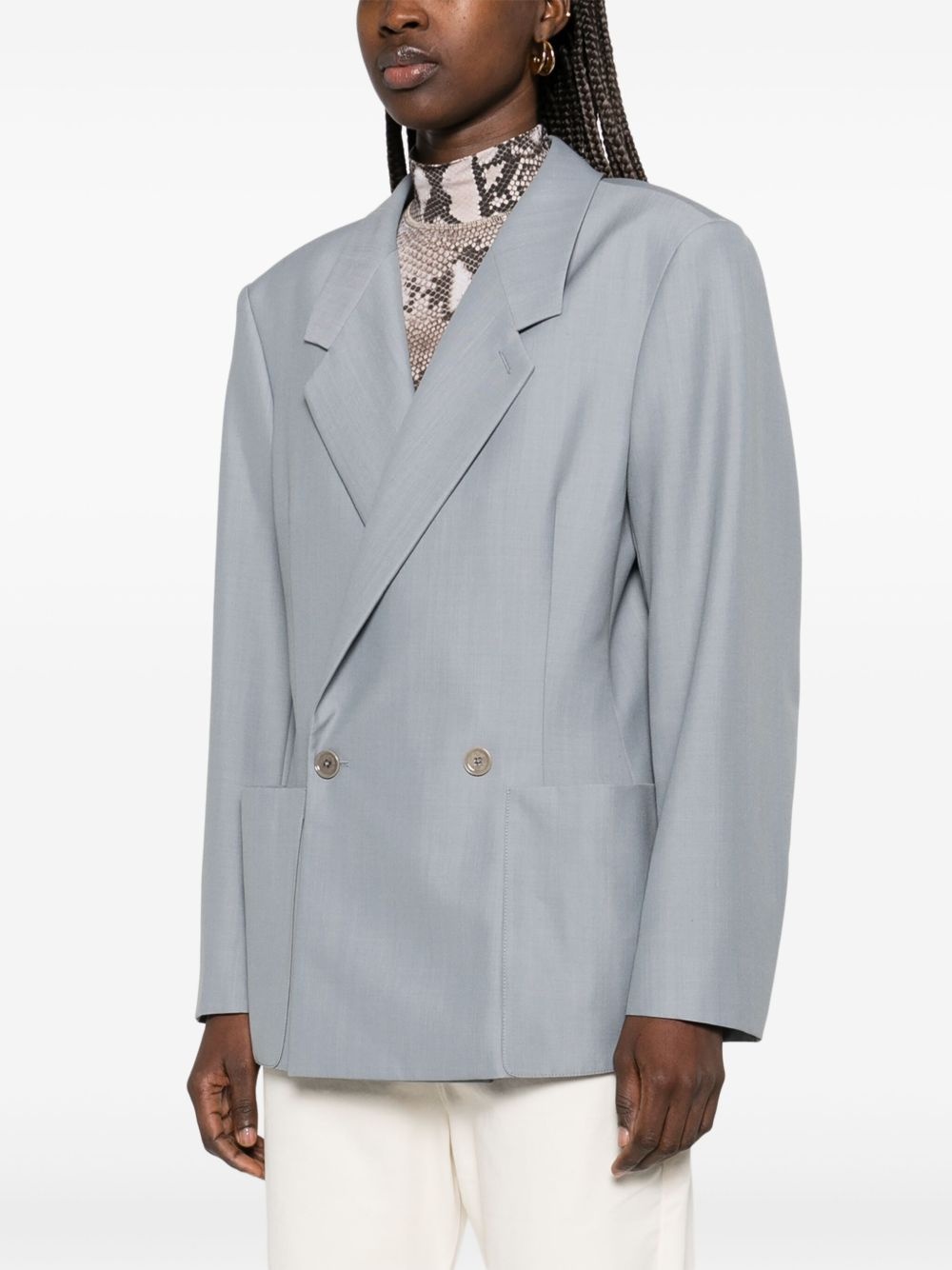 double-breasted blazer - 3