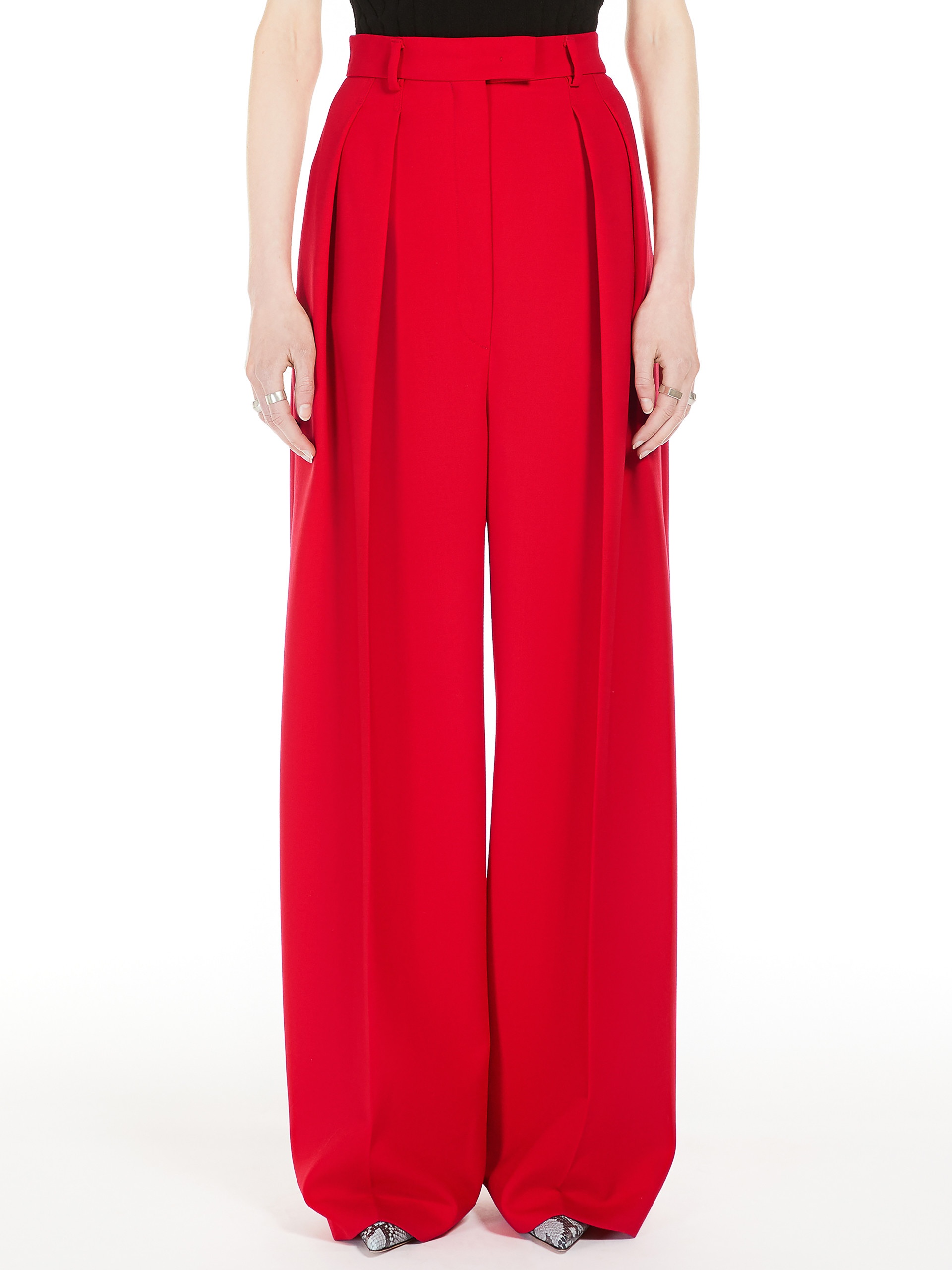ABADAN Stretch wool boyfriend trousers - 3