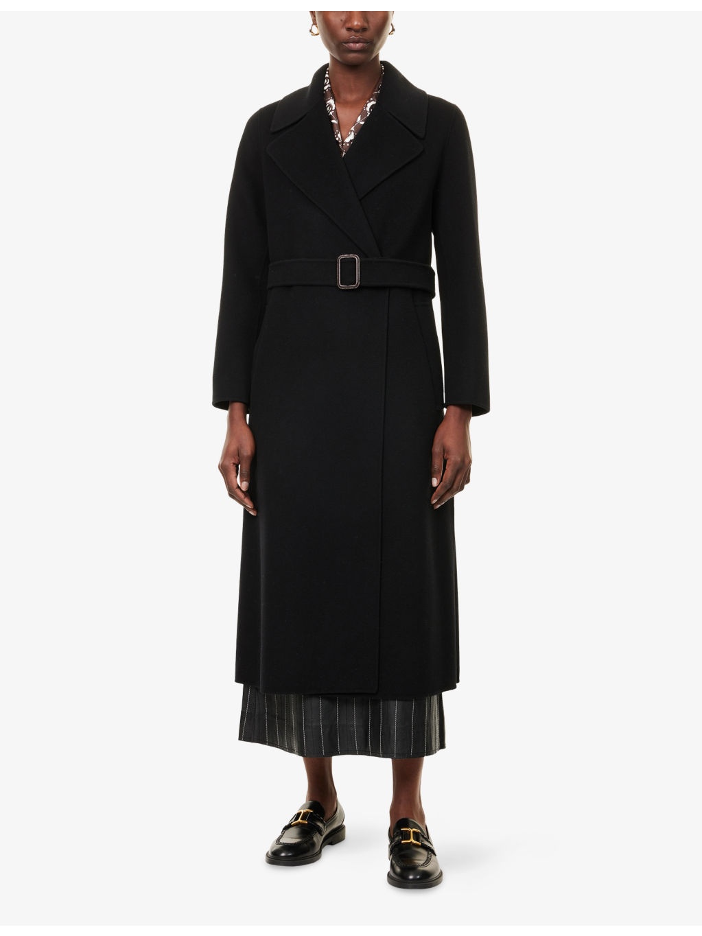 Manu Notch-Lapels Wool Coat - 3