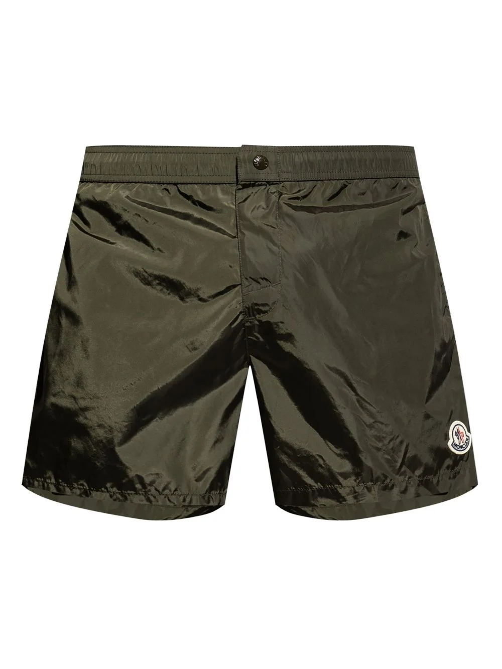 logo-patch swim shorts - 1