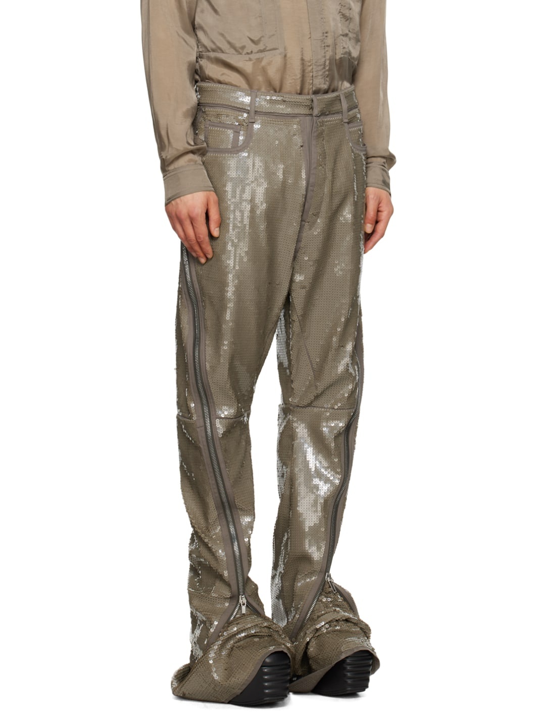 Gray Bolan Banana Trousers - 2