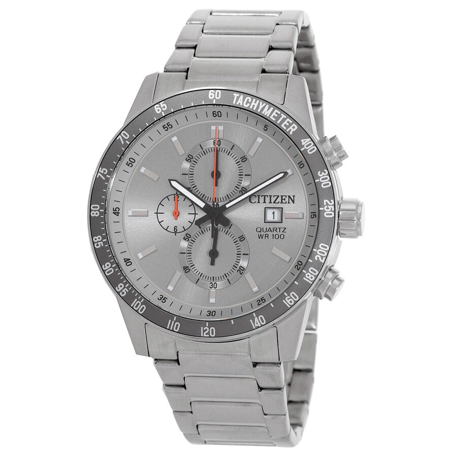 Citizen - Citizen Chronograph Quartz Grey Dial Watch AN3688-58H - 1