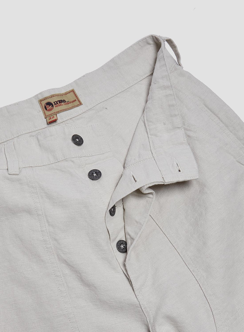 Carpenter Pant Cotton Linen in Off White 9