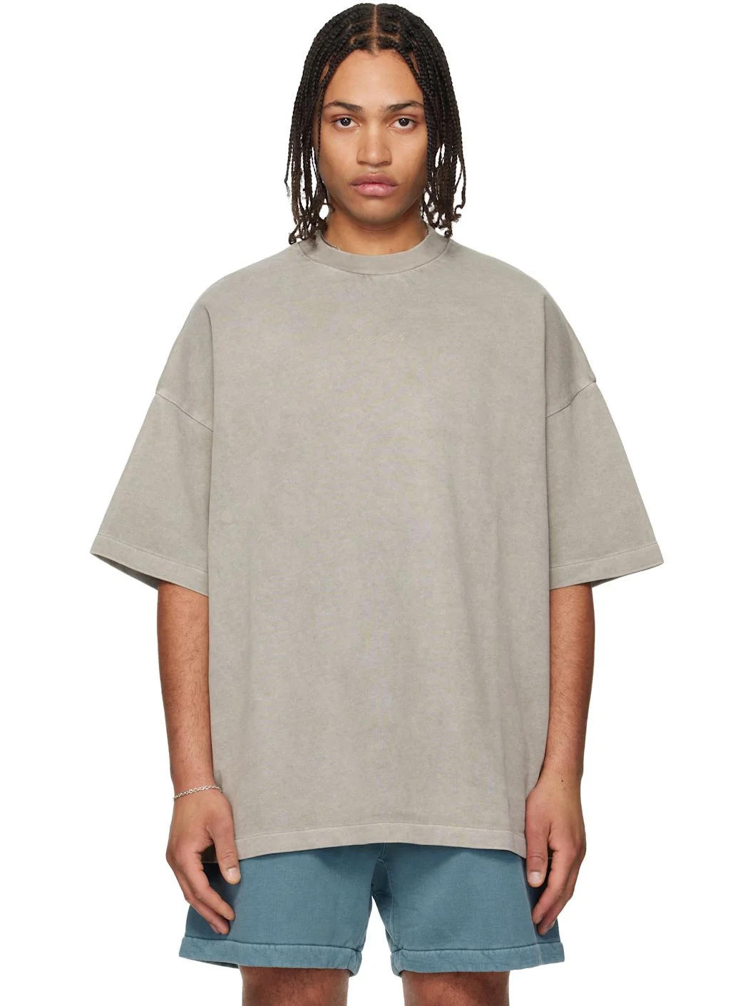 Gray Signature 90s T-shirt - 1