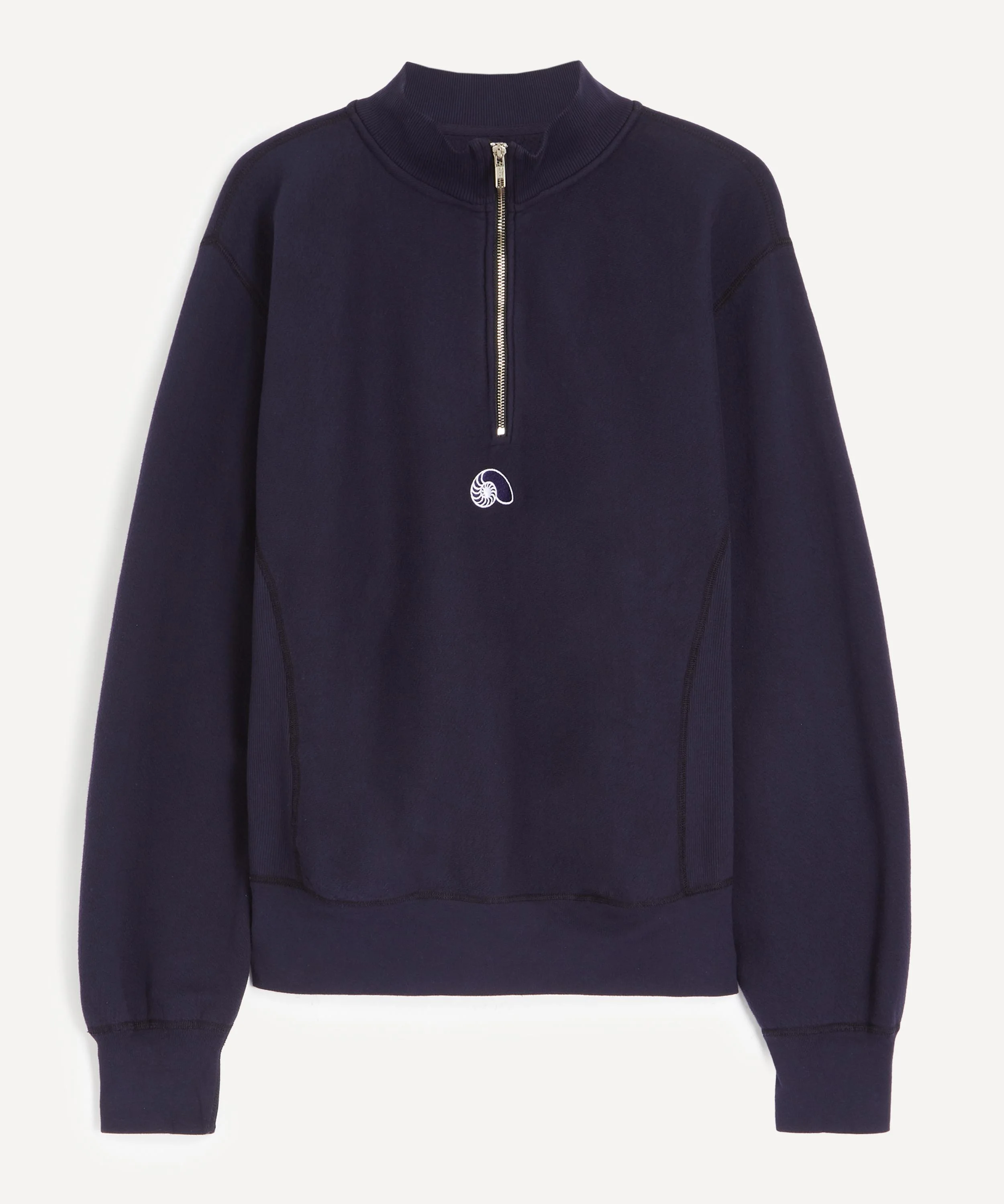 Navy Half-Zip Sweatshirt - 1