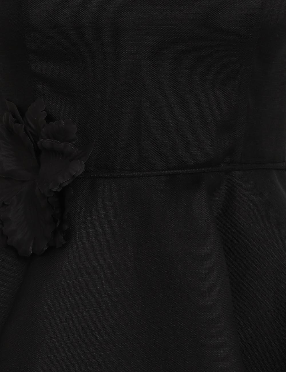 Luminosity Liftoff Flower Mini Dress Black