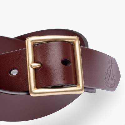 Iron Heart OGL-BELT-FULL-VTG-TAN OGL Vintage Buckle Leather Belt - Tan outlook
