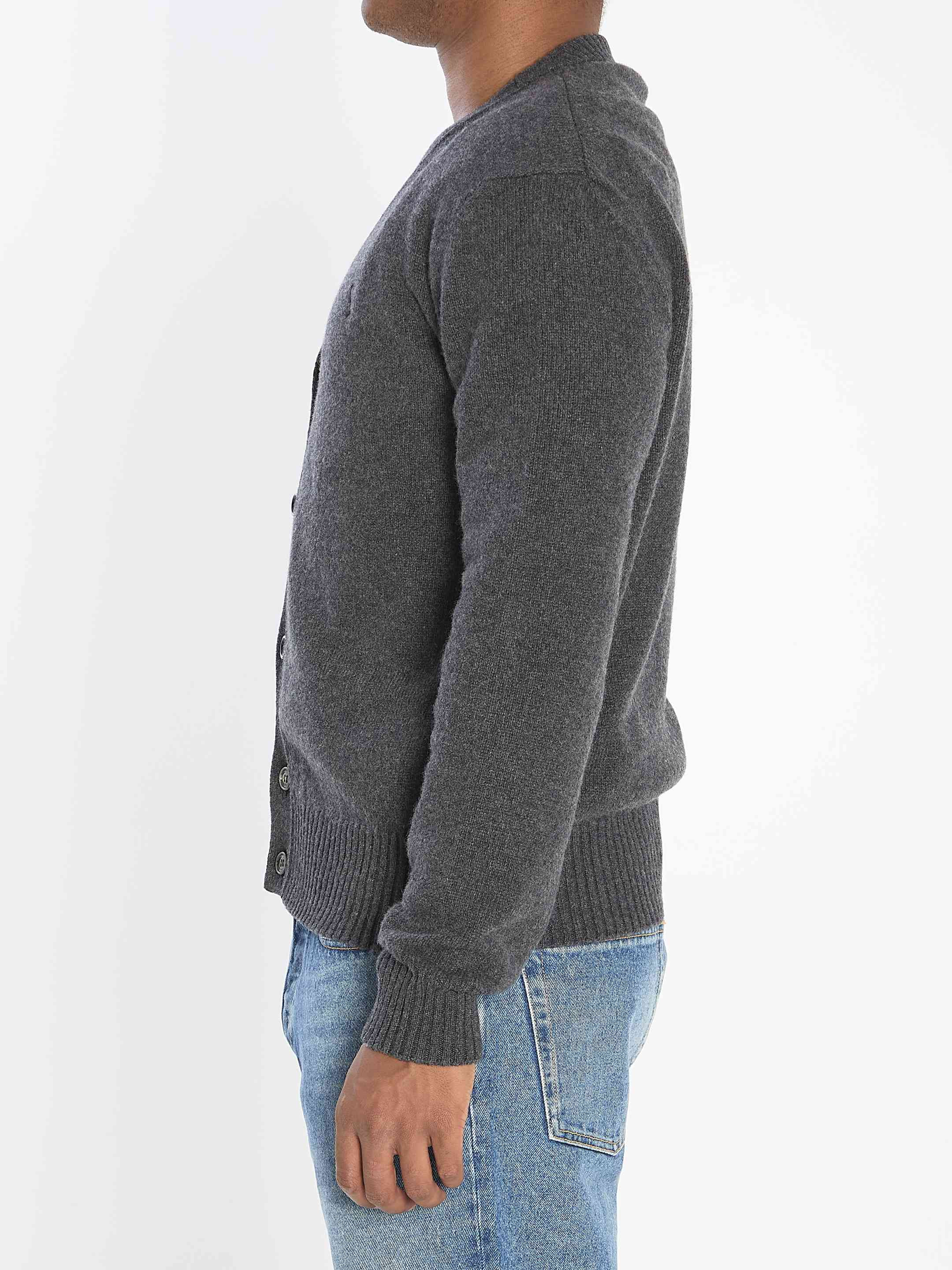 Ami Paris Men Ami De Coeur Cardigan - 3