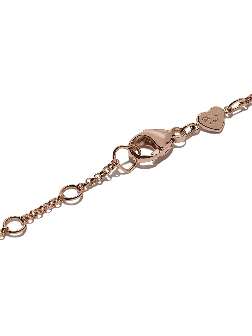 18kt rose gold Happy Hearts mother of pearl and diamond bracelet - 4