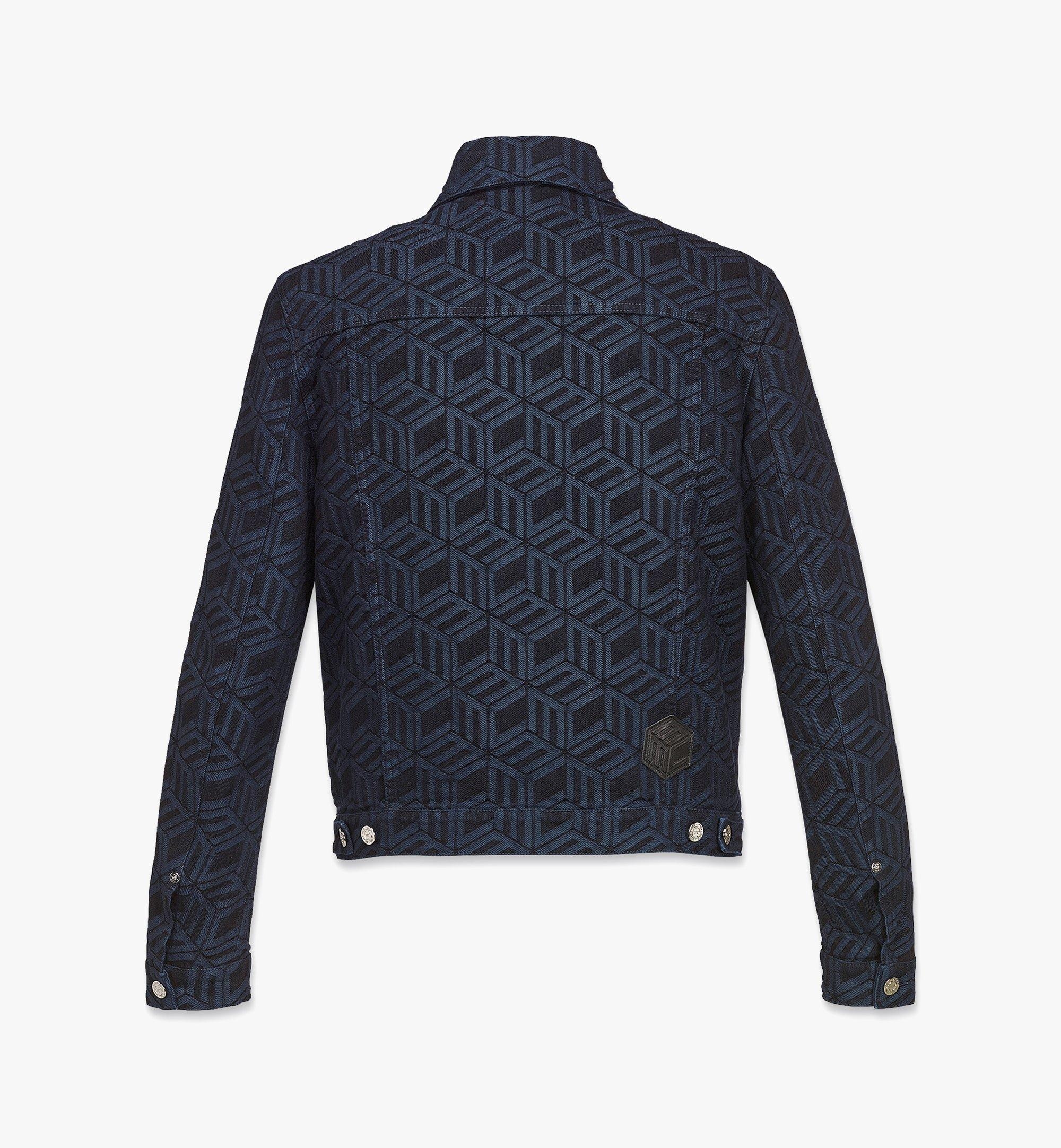 Men’s Cubic Monogram Denim Jacket in Sustainable Cotton - 3