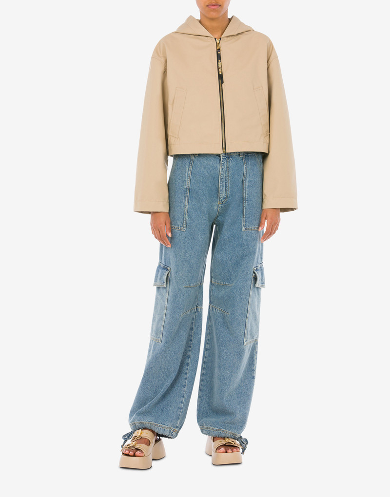 WAXED-EFFECT CLOTH WINDBREAKER 2