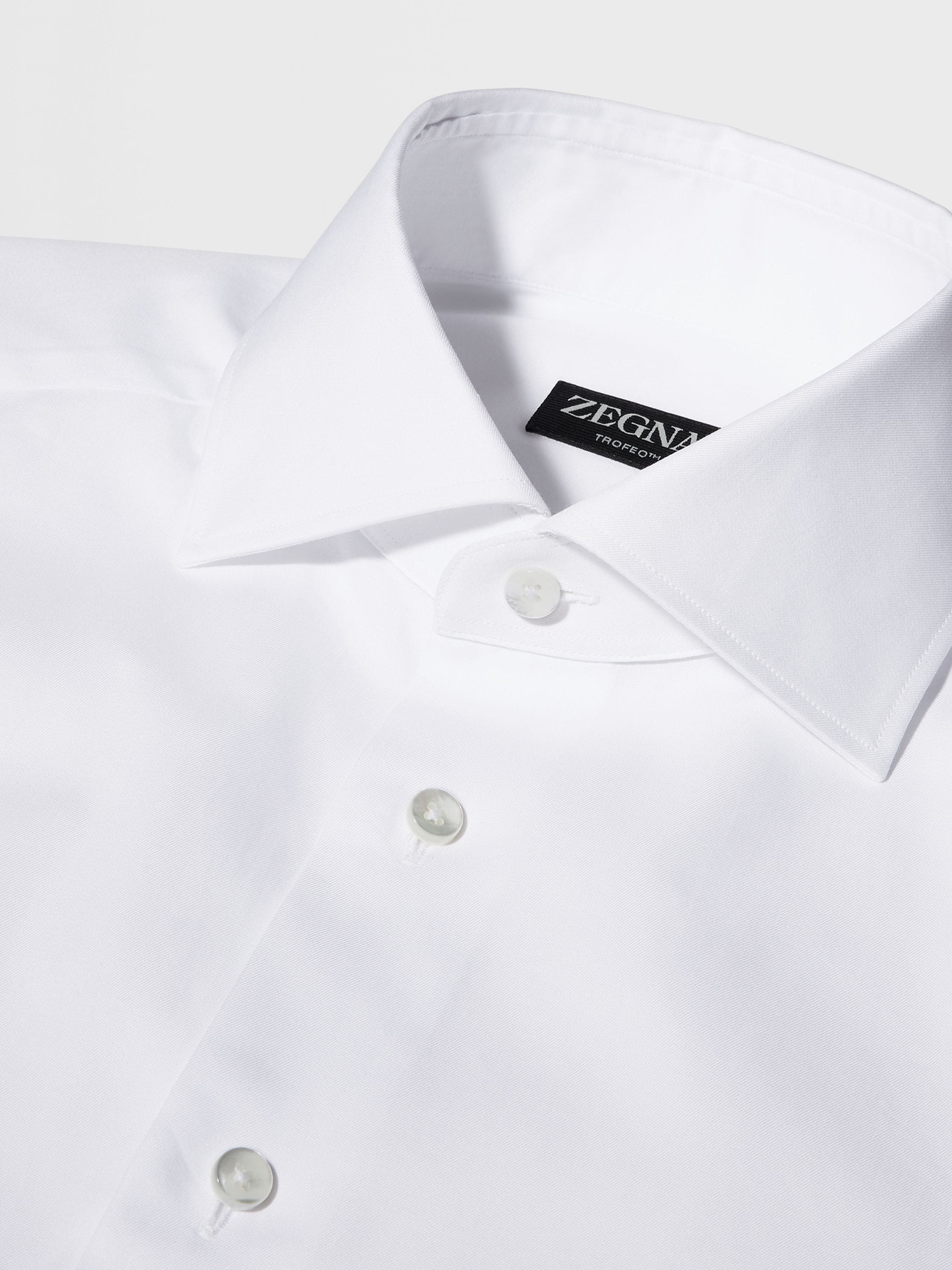 WHITE TROFEO™ COTTON SHIRT - 3