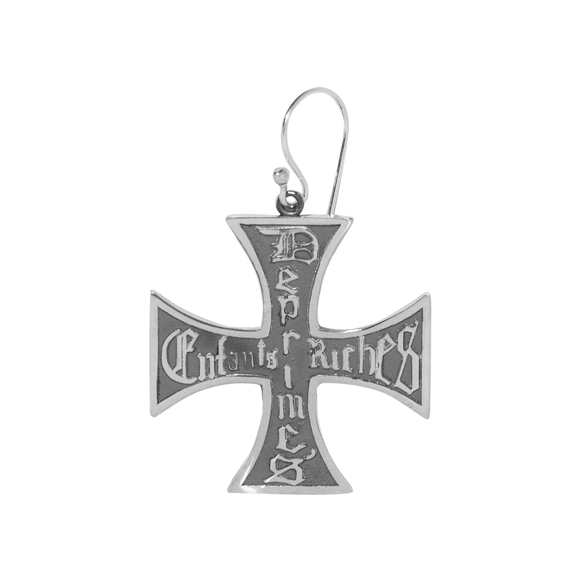 Enfants Riches Déprimés Cross Earring 'Silver' - 1