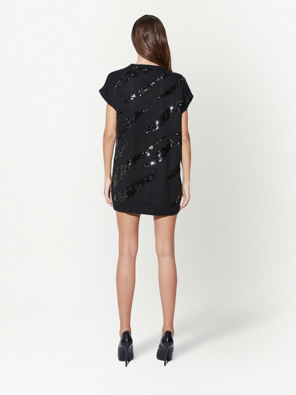 Samantha sequin-embellished knit dress - 4