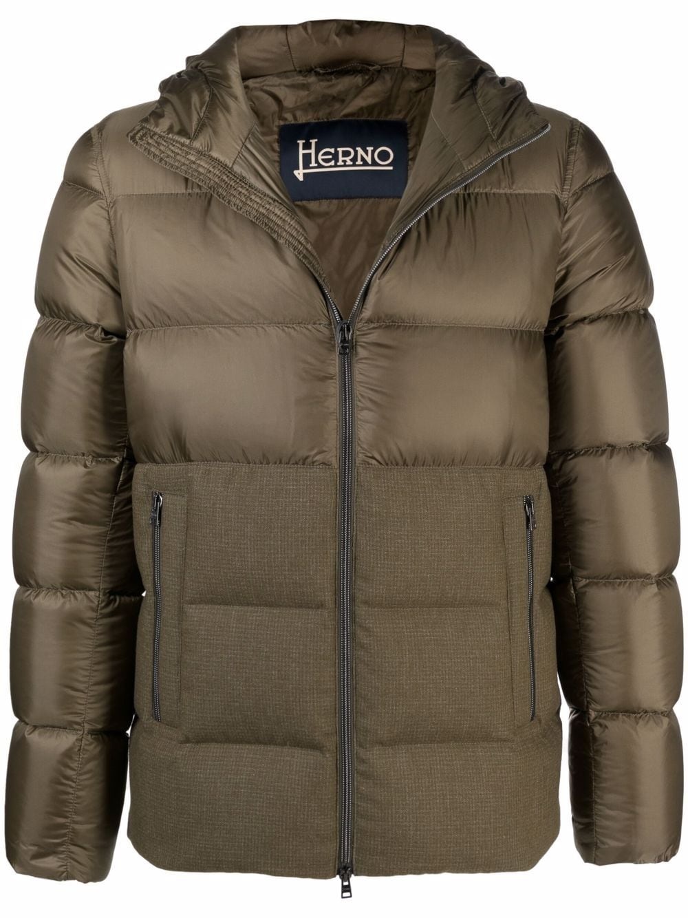 hooded puffer jacket - 1