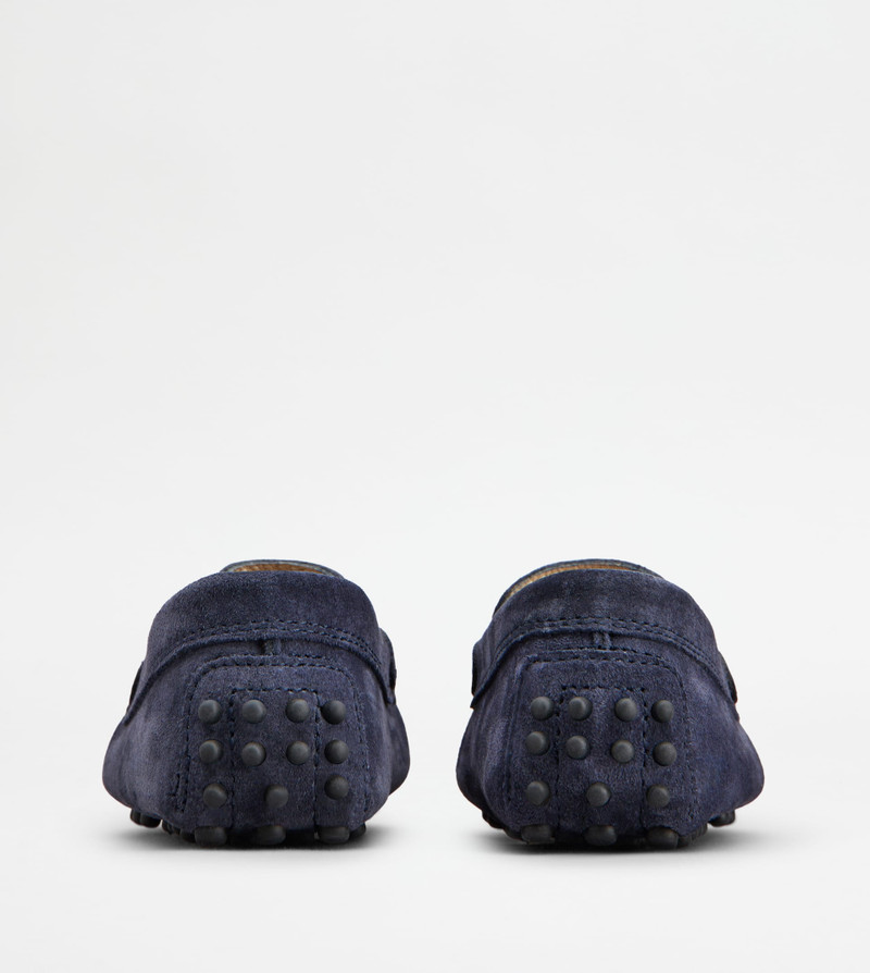 JUNIOR GOMMINO DRIVING SHOES IN SUEDE - BLUE 3
