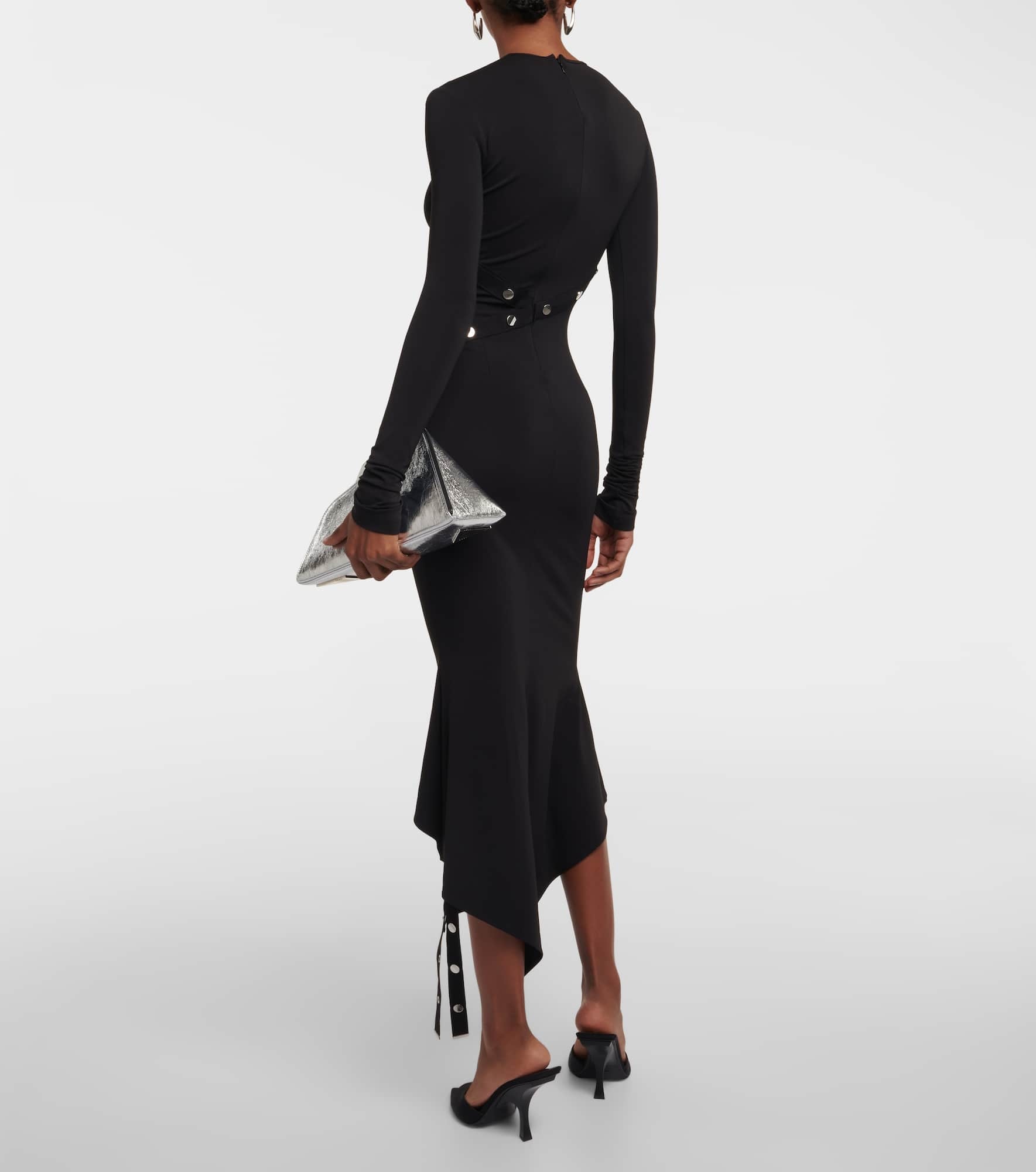 Asymmetric midi dress - 3
