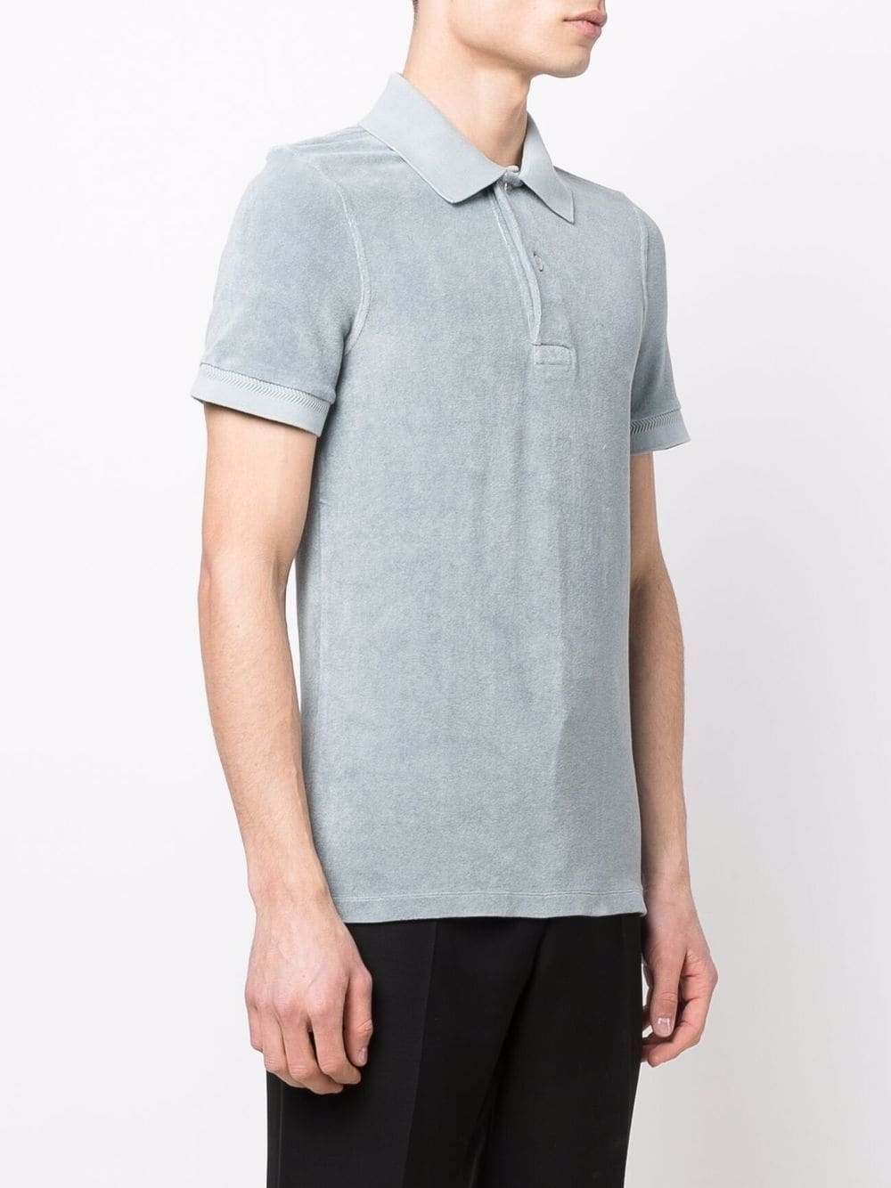 terry-cloth cotton polo shirt - 3