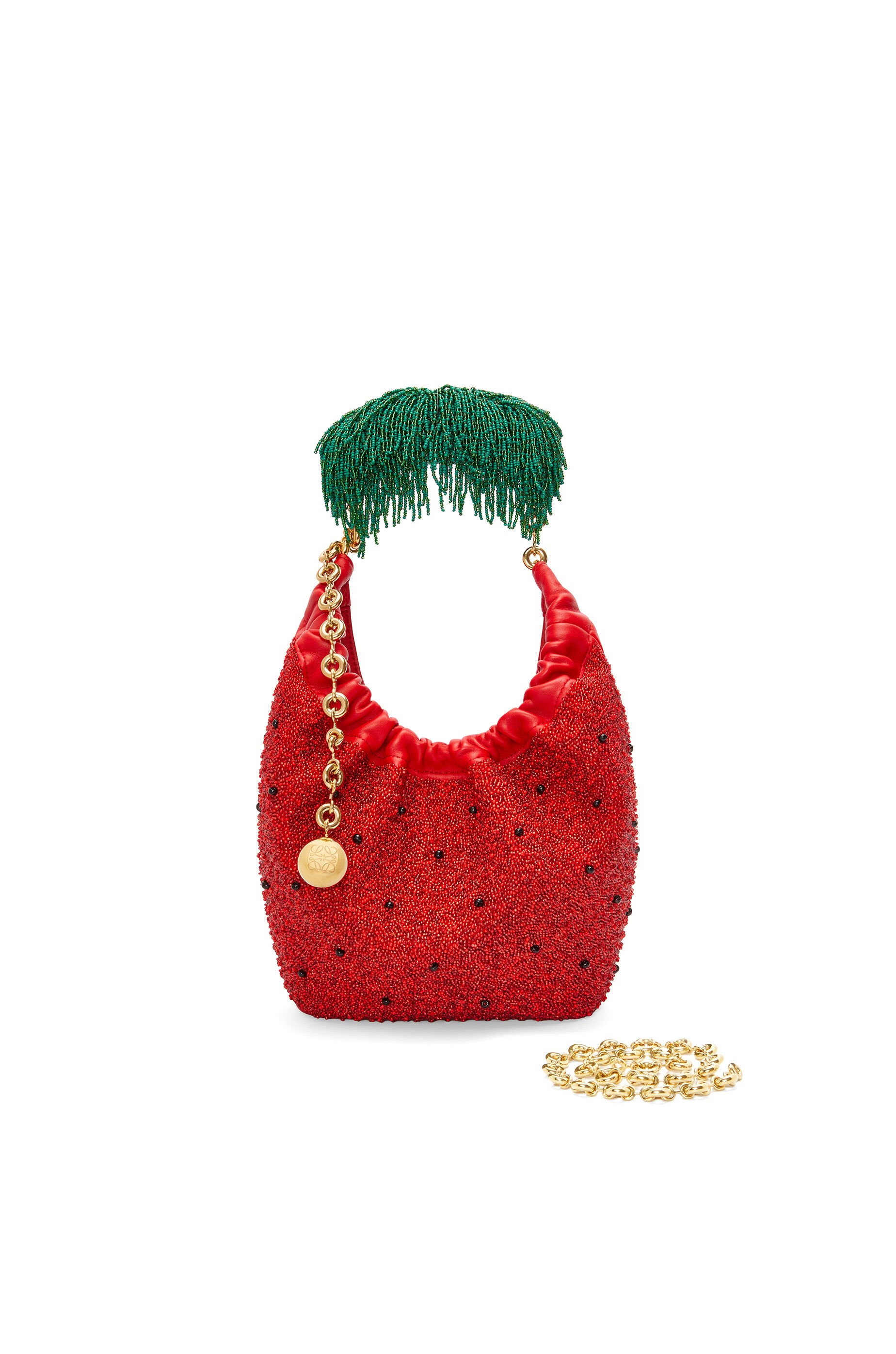 Mini Squeeze bag in beaded leather - 4