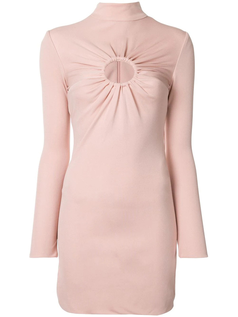 gathered detail fitted dress 1