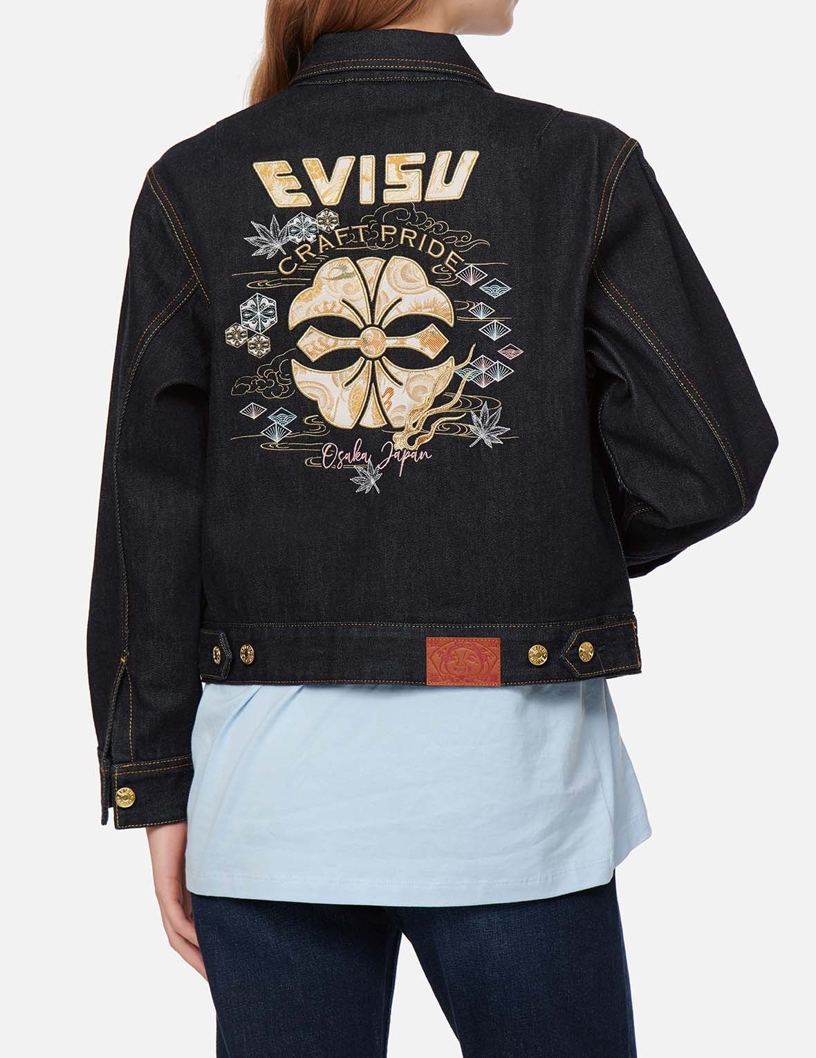 DRAGON BROCADE APPLIQUÉ DENIM JACKET - 3