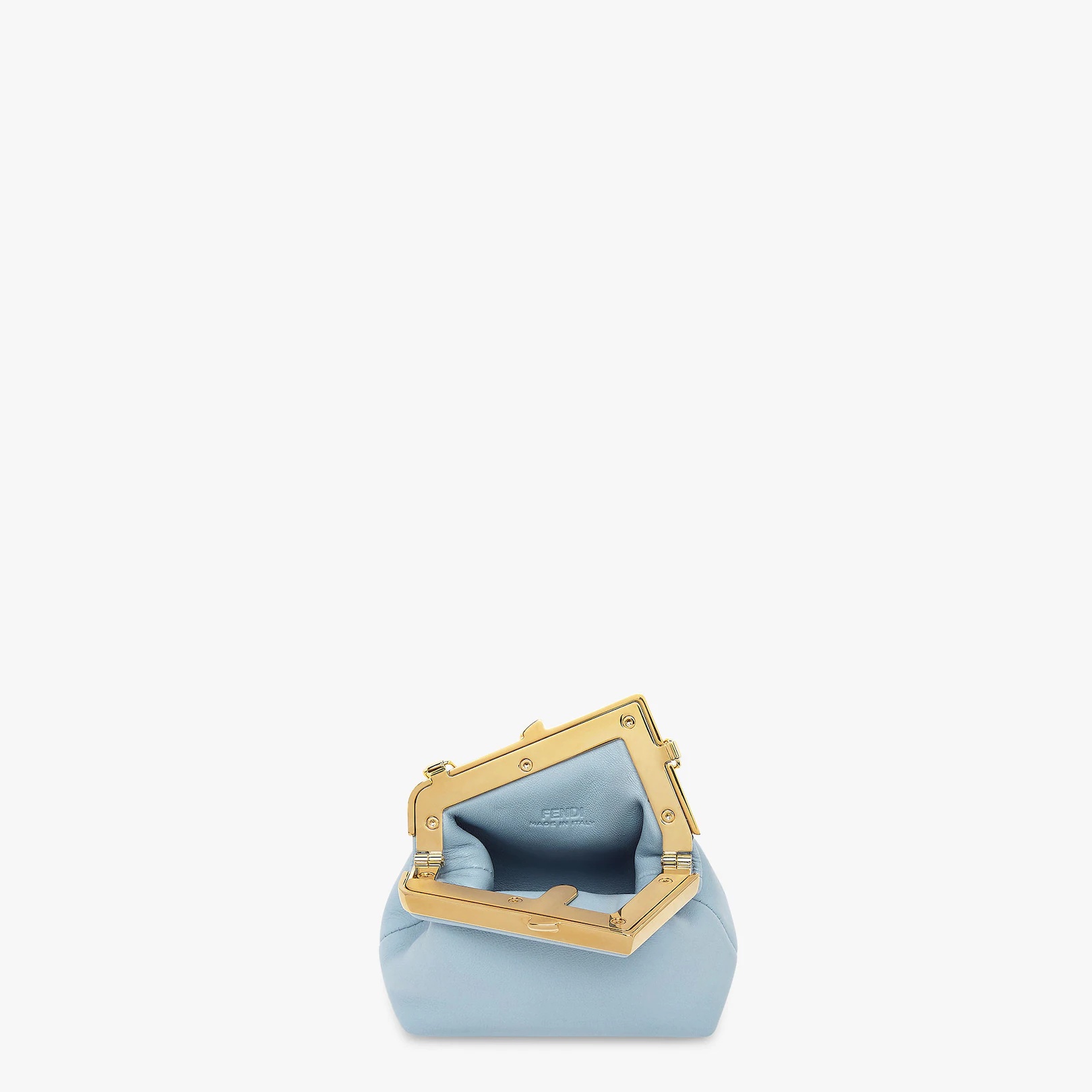 Light blue nappa leather charm - 4