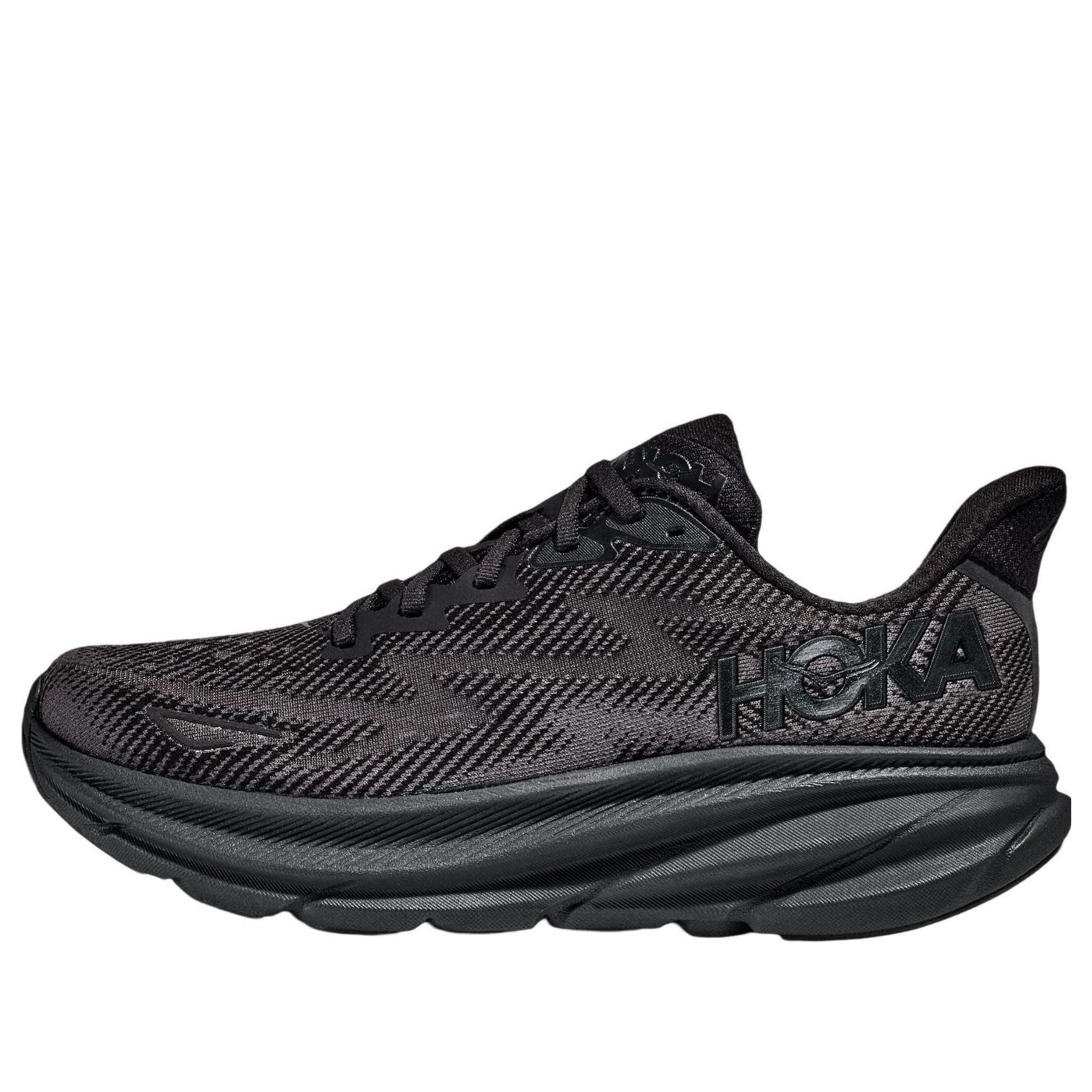 HOKA ONE ONE Clifton 9 Wide 'Triple Black' 1132210-BBLC - 1