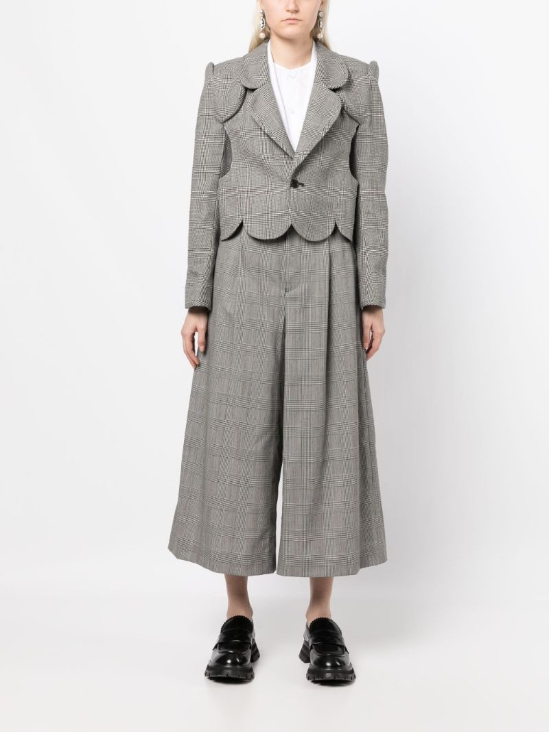 Noir Kei Ninomiya Glencheck cropped trousers outlook