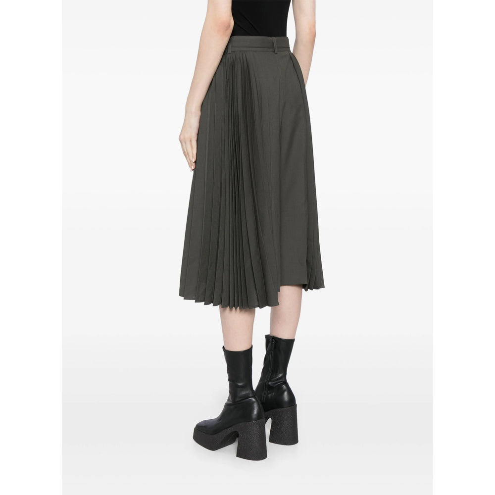 Sacai Green Trousers - Cropped Trousers Women - 3