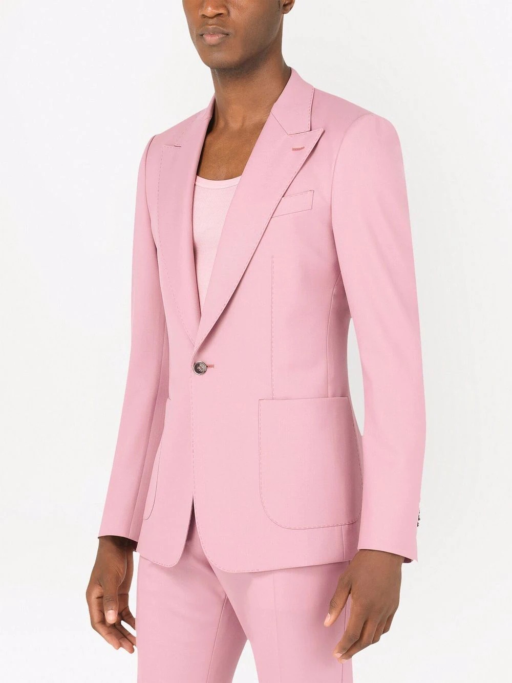 single-breasted suit jacket - 5