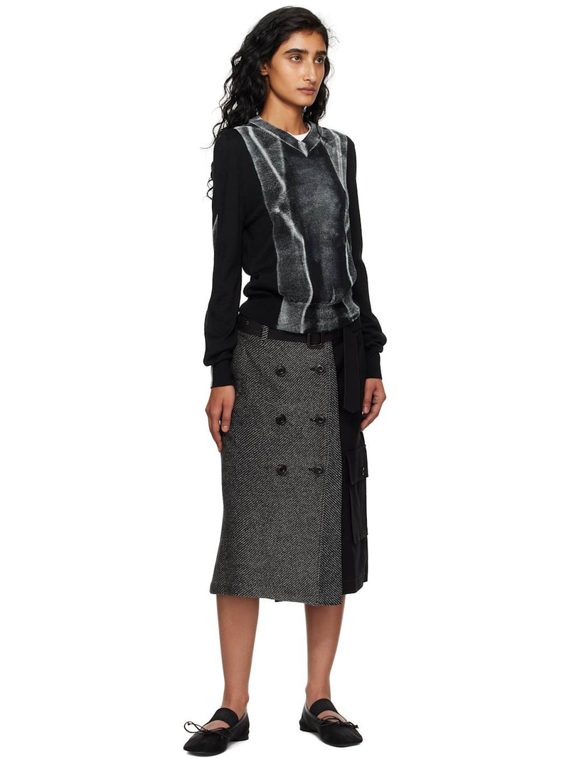 Andersson Bell Black Whitney Trench Pleats Midi Skirt outlook