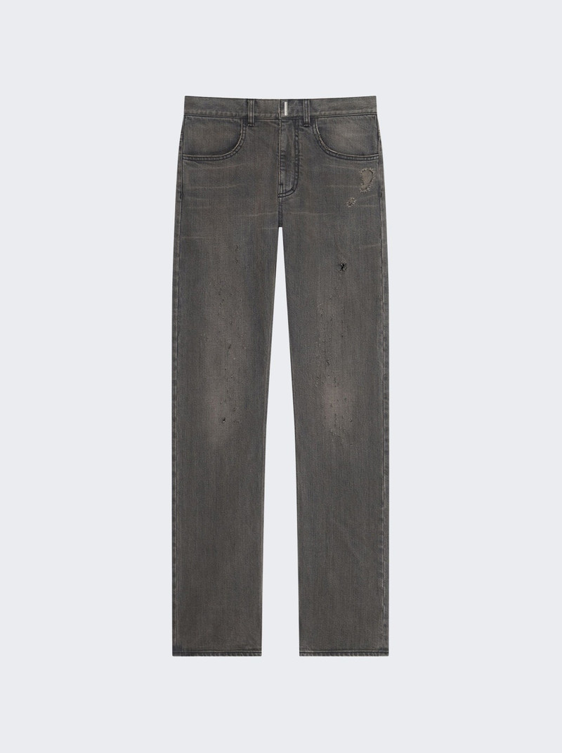 Straight Fit Jeans Black - 1