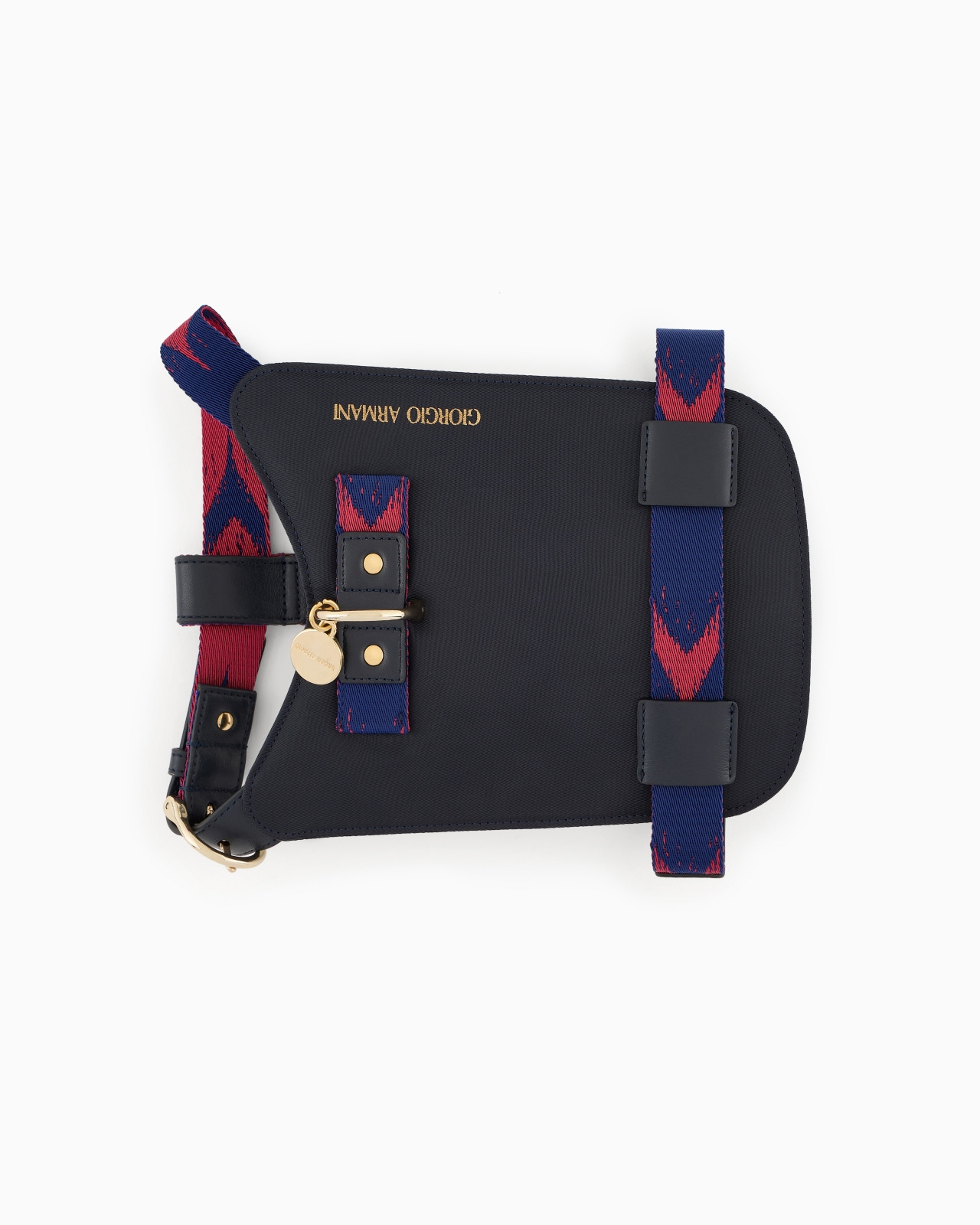 Poldo x Giorgio Armani harness in Ikat jacquard and leather - 3