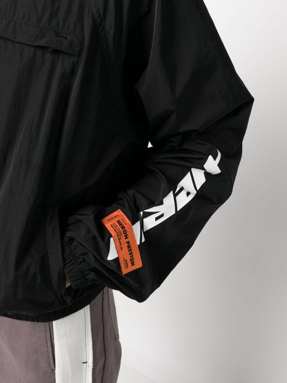 logo-print bomber jacket - 5